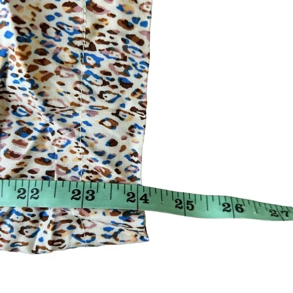 NWT Petal & Pup AXEL wide leg pull on cream leopard print pants size medium - Picture 8 of 8